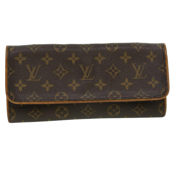 Louis Vuitton Twin Brown Canvas clutch - Picture 1 of 10
